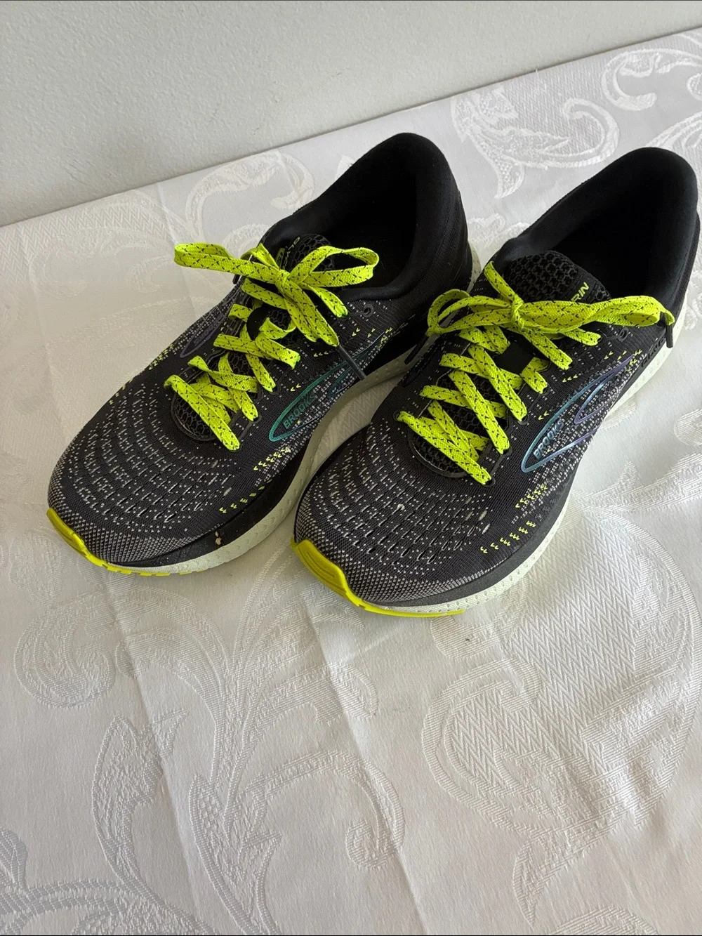 Brooks Black and Neon Yellow Women’s  Running Shoes